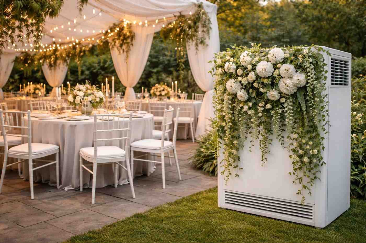 Air conditioning shouldn't detract from the aesthetic of your event