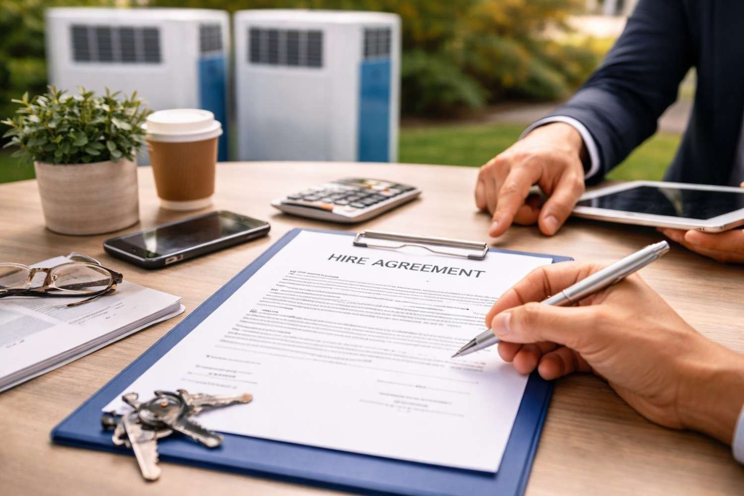 Familiarise yourself with the terms and conditions of the aircon hire agreement