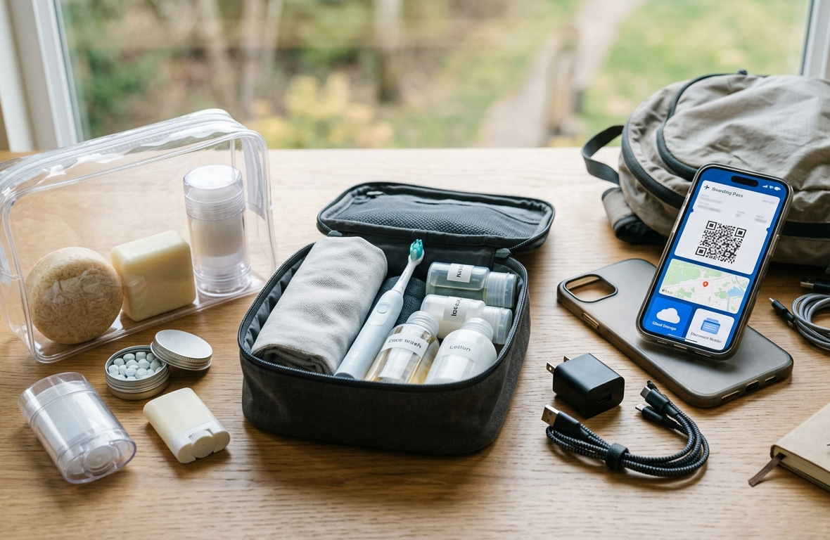 How Can You Streamline Toiletries and Travel Gear?