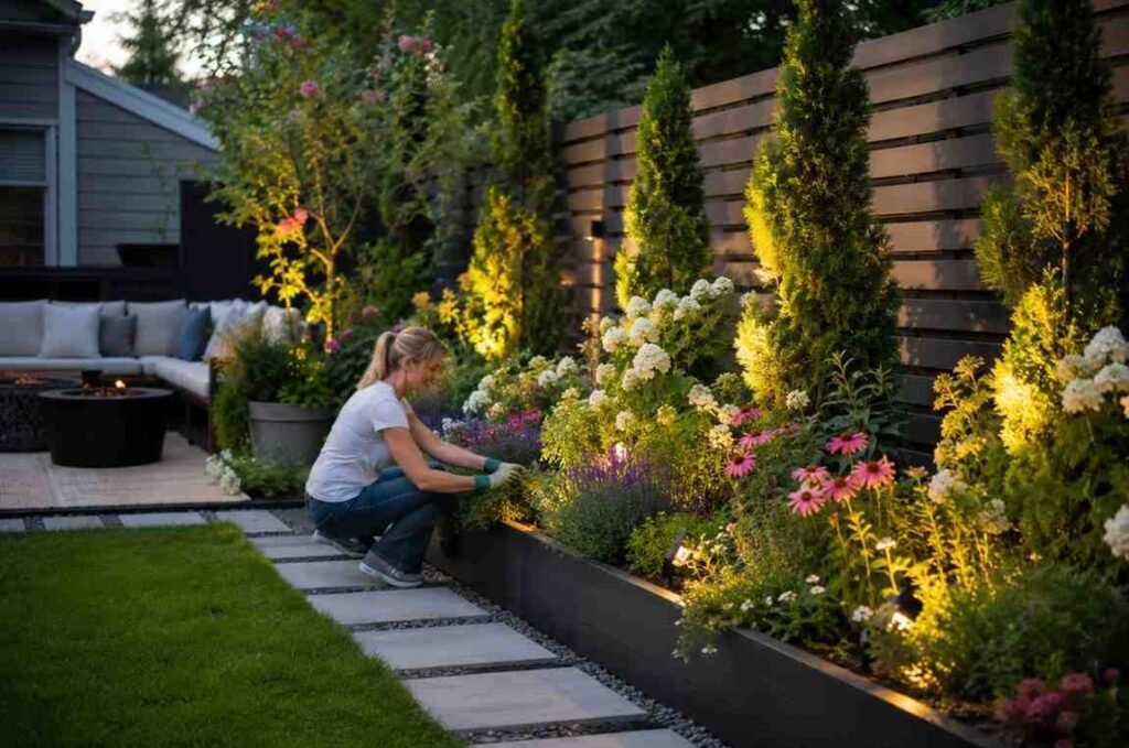 Cultivating Lush Greenery and Flowerbeds